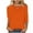 Orange, variant on Aboser Women's Crossover V Neck T-Shirts Plus Size 3/4 Sleeve Tunic Tops Comfy Solid Color Tshirts Loose Fit Casual Blouses Dressy Three Quarter Length Sleeves Pullover