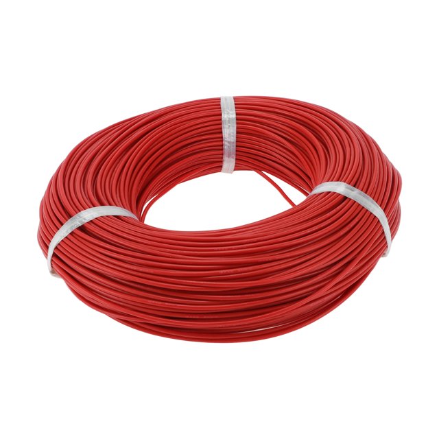 Ofertas Únicas 1 Pcs 16AWG Cable de Tierra Universal para Radio de Coche, Automotriz, Cable de Potencia para Altavoces de Coche Totalmente Aislado y Chaqueta de Toque Suave TC Rojo 499FT