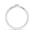 thumbnail image 2 of ANGARA Natural 0.14 Ct. Diamond Infinity Promise Ring in 14K White Gold for Women (Ring Size: 11.5), 2 of 9