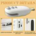 thumbnail image 5 of Mini Bag Sealer, 2 in 1 Portable Handheld Vacuum Food Storage Sealer Portable Bag Sealer Heat Seal, Vacuum Food Sealer Bag Sealing Machine for Plastic Bags Snack Bags (White), 5 of 7