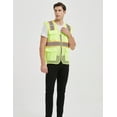 thumbnail image 5 of Toptie US Size Big High Visibility Mesh Safety Vest with Pockets Soft Breathable, 5 of 7