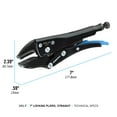 thumbnail image 2 of CHANNELLOCK 7-inch Straight Jaw Locking Pliers, Ideal for Excellent Clamping on Flat Stock and Fasteners (101-7), 2 of 11