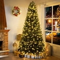 thumbnail image 3 of Naomi Home 7.5ft Traditional Pre-Lit Artificial Christmas Tree with 1746 Branch Tips, 550 Warm White Lights, and Metal Stand – Realistic Fir Christmas Tree with Lights, 3 of 10