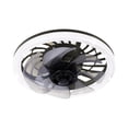 thumbnail image 1 of Ventilador de techo con herramienta de iluminación, luz ajustable, diámetro silencioso, luz de ventilador de techo de 12 pulgadas para dormitorio, , Café, 1 of 8