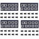 thumbnail image 1 of 40 Piezas Inserto de Corte de Carburo Recto Cuadrado de 14 mm Con 40 Piezas de Tornillos M610mm para Trabajar En Madera Espiral / Cabeza de Corte de Cepilladora Helicoidal, 1 of 6