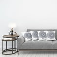 thumbnail image 3 of Ambesonne White Throw Pillow Cover 4 Pack, Vintage Tribal Mandala, 20", Grey, 3 of 7