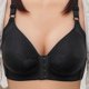 thumbnail image 1 of Sujetador de talla grande con hebilla frontal, fino, inalámbrico, ropa interior para mamá, sujetador ajustable push up para mujer, 1 of 6