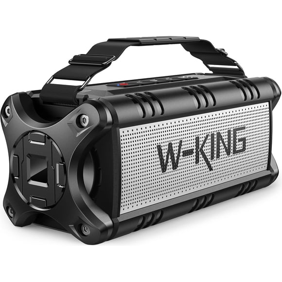 W-KING 90W Max Bluetooth Speaker, IPX6 Waterproof Portable Speakers Wireless Bluetooth, 50W Deep Bass Loud Outdoor Speaker with 40H Playtime/Stereo P