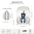 thumbnail image 2 of Sports Tent for 1 Person, Portable & Foldable Pop Up Tents Shelter with Carry Bag, Instant Weather Proof Clear View Bubble Tent for Watching Sports Events, Fishing, Camping, Beige, 2 of 8