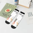 thumbnail image 7 of Fuzoiu Little Chef Gnome Print Adult Socks, Crew Moisture-wicking Socks, Unisex Cushion Crew Socks,Casual Sports Ankle Socks, 7 of 7