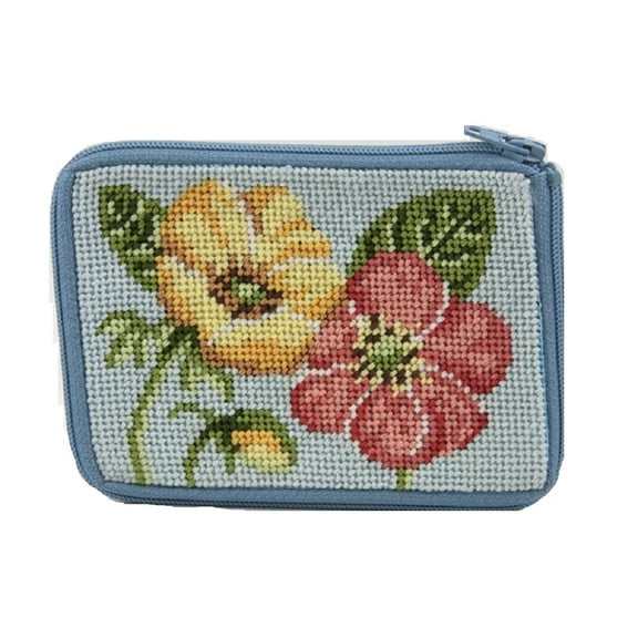 Stitch & Zip Needlepoint Coin Purse Kit-SZ157 Buttercups