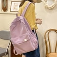 thumbnail image 2 of HJYCHN College Backpacks for Women Stylish Large Capacity Cute Soft Daypack for Girl Students Lightweight Backpack for Women Pink One Size, 2 of 5