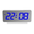 thumbnail image 2 of Snooze Alarm Clock Qwtwty LED Color Screen And Mirror Clock Large Screen with Two Brightness Modes 12/24-hour Modern Desktop Clock Suitable for Bedroom Home Office Decoration, 2 of 8