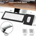 thumbnail image 6 of Under Desk Keyboard Tray Slide Out with Adjustable Height and Tilt - Easy to Slide and Swivel 360 Degree - Keyboard Drawer with Adjustable Mouse Pad, 6 of 6