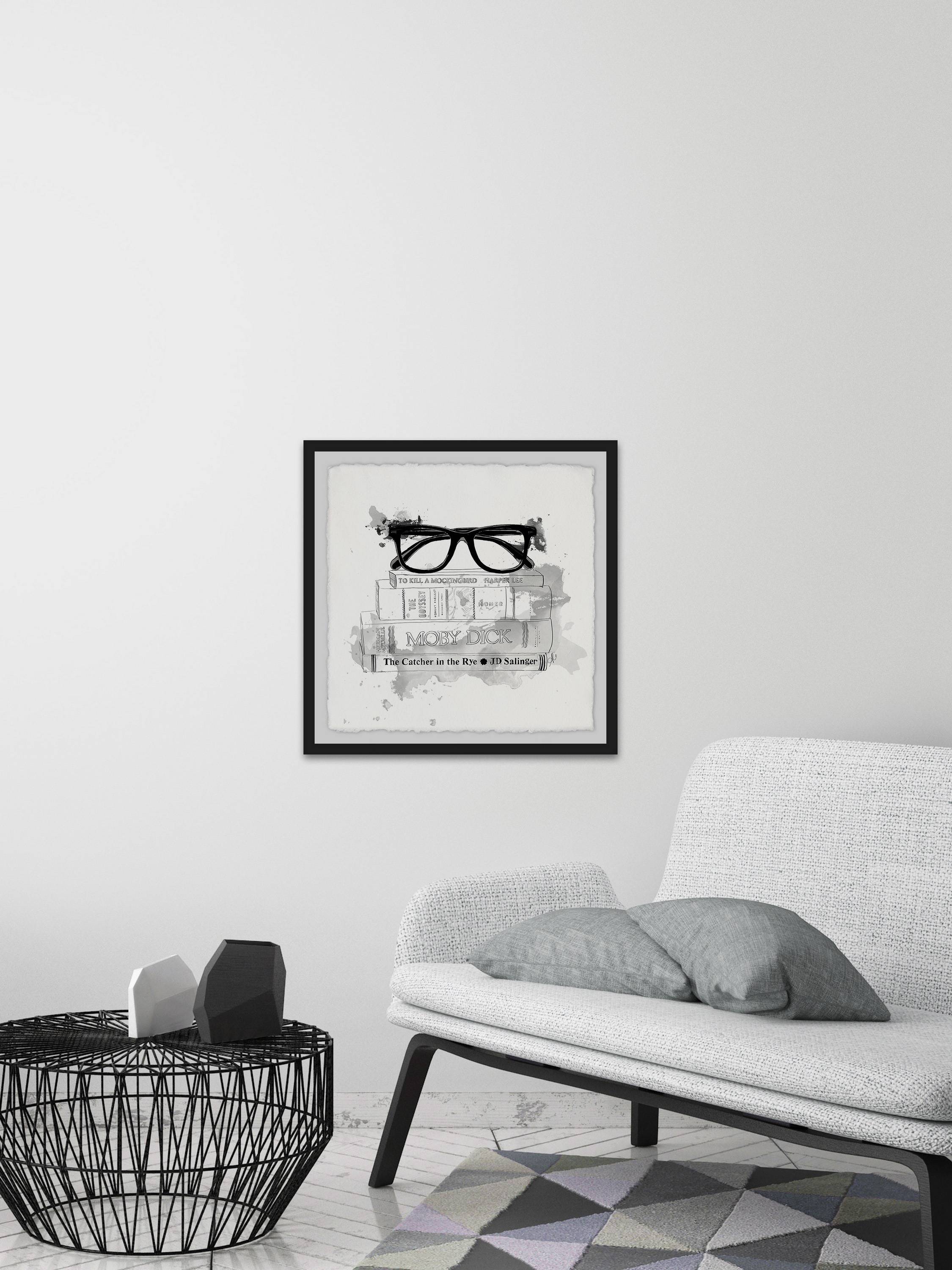 Library II Framed Painting Print
