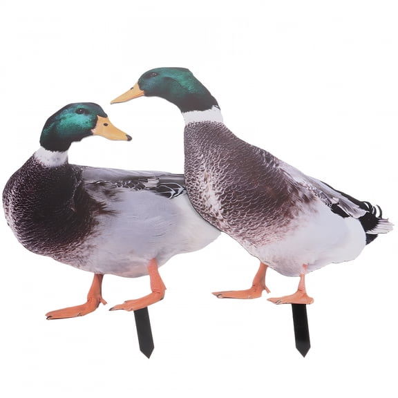 ACDANC Outdoor Mallard Duck Statue Garden Decor Ornaments (2 Pcs)