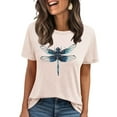thumbnail image 2 of Women's Tops Under $10 Free Shipping Printed Short Sleeved T-shirt, 2 of 4