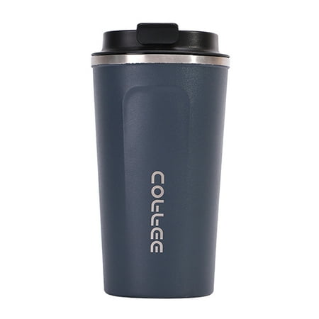 

Anself Stainless Steel Coffee Cup Leakproof Insulated Thermal Cup Car Portable Travel Coffee Mug