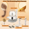 thumbnail image 5 of Dog Hair Vacuum & Grooming Kit, 5-in-1 Pet Grooming Kit Grooming Solution with 99% Pet Hair Suction, 2L Dust Cup, Low Noise, Dog Grooming Vacuum for Dog/Cat Hair, 5 of 9