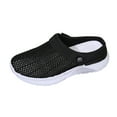 thumbnail image 3 of IUJSOY Womens Sneakers Slip on Slides Mesh Clogs Adjustable Sandals Soft Sole Walking Shoes, 3 of 9