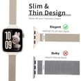 thumbnail image 3 of Original Slim Milanese Loop Compatible with Apple Watch Band for Women 38mm 40mm 41mm 42mm 44mm 45mm 46mm 49mm, Stainless Steel Magnetic Mesh Strap for iWatch Series 11 10 9 8 7 6 5 4,SE 3 2 Ultra3 2, 3 of 11