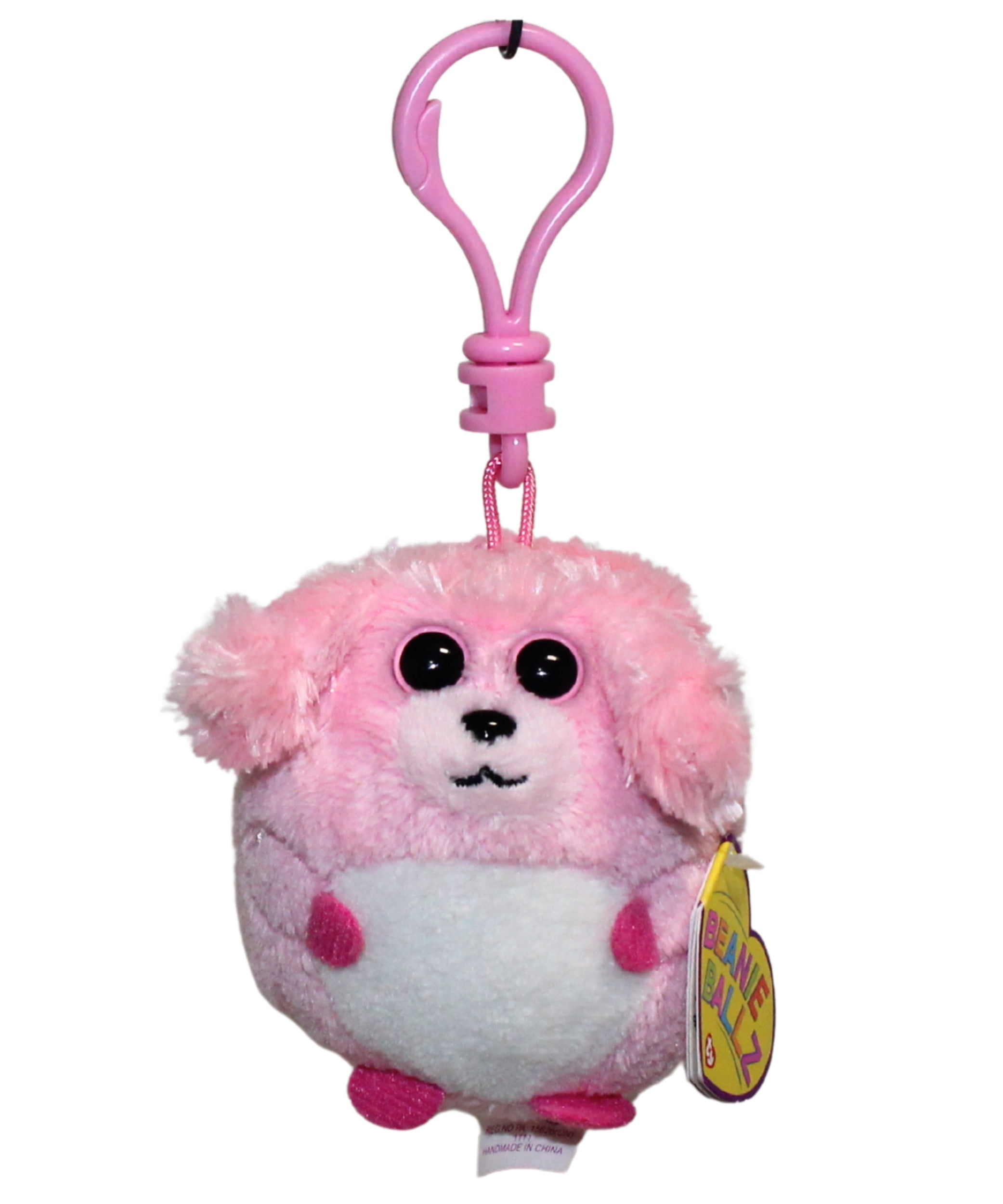 TY Monstaz - LOLA the Yellow & Pink Monster (Plastic Key Clip - 3