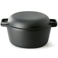thumbnail image 3 of Mega Chef 10.31" Cast Iron Dutch Oven and Skillet 5 Quart Pre-Seasoned, 3 of 6
