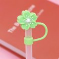 thumbnail image 2 of Large Straw Cover | 10mm Silicone Splash Proof Cap | Reusable Water Bottle Accessory | Creative Straw Topper | Flower Design Straw Cover, 2 of 8