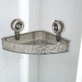 thumbnail image 1 of Copa de succión Estante de almacenamiento de baño sin cesta de almacenamiento de taladro Monte de pared de la pared de la rejilla del organizador de la ducha multifuncional para el baño de la cocina, 1 of 9