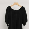 thumbnail image 4 of Dreluolixuan Women's Nightgowns Plus Lightweight Loose Nightgown Pocketed V Neck Short Sleeve Sleep Dress Soft Sleepwear, 4 of 5