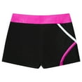 thumbnail image 4 of inlzdz Kids Girls Dance Gymnastics Shorts Athletic Performance Booty Shorts Stretchy Low Waist Short Hot Pink 16, 4 of 5