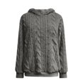 thumbnail image 4 of Mens Sweater Pullover Long Sleeve Knitted Hooded Fuzzy Casual Warm Winter Jacket Outdoor Fashion With Pockets, 4 of 4