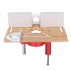 thumbnail image 3 of Router Lift Aluminum Alloy Stainless Steel Woodworking Bench Router Plate System Lifting Table Gold, 3 of 5