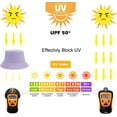 thumbnail image 4 of ORUYROP Bucket Hat for Women Men, Reversible Cotton Summer Sun Beach Fishing Cap Solid Color Style, 4 of 7
