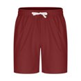 thumbnail image 3 of Mgmyaa Men's Casual Shorts Drawstring Elastic Waist Solid Sport Short Pants with Pockets, 3 of 5