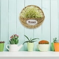thumbnail image 2 of Woven Hanging Floral Basket Hanging Woven Basket Small Hanging Basket for Plants, 2 of 6