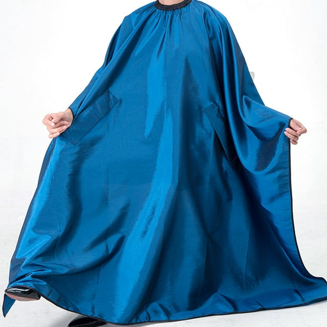 Cape de Coupe de Cheveux Imperméable pour Salon de Coiffure avec Design de Main Extensible