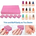 thumbnail image 2 of Nail Buffers (50 Pack), Mini Buffer Block Nail File for Acrylic Nails and Natural Nails, 100/180 Grit Nail Buffer Block Bulk Buffing Blocks for Nail Buff Professional Manicure File Blocks Set Pink, 2 of 7