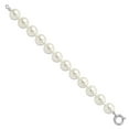 thumbnail image 2 of Silver Majestik White Shell Pearl Bead Bracelet, 2 of 4