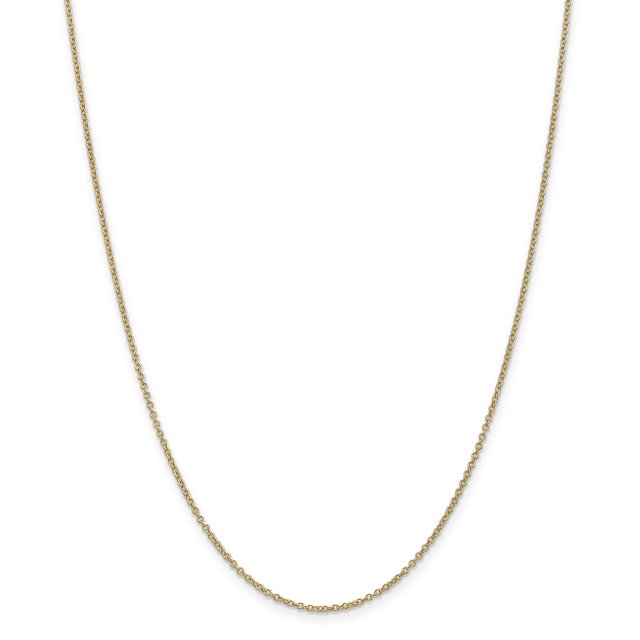 14K Yellow Gold 1.3mm Cable Chain 20 Inch