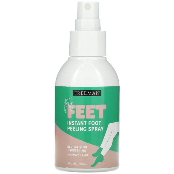 Freeman Beauty, Flirty Feet, Instant Foot Peeling Spray, Coconut + Aloe, 4 fl oz (118 ml)