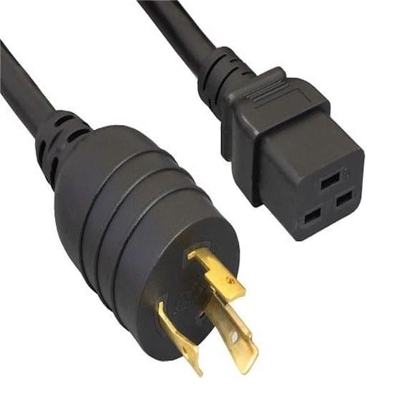 Sanoxy SNX-CBLR-PW154-1250 50 ft. 12 AWG 20A 125V Heavy-Duty Power Cord - NEMA L5-20P to IEC 320 C19, Black