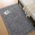 thumbnail image 2 of Lochas Fluffy Shag Area Rugs Furry Soft Rugs for Living Room Bedroom Indoor Decor Nursery Carpet, 4'X6',Gray, 2 of 7