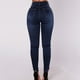 thumbnail image 5 of Pantalones vaqueros sólidos con bolsillo para mujer a la moda, pantalones informales, pantalones de cintura baja Pompotops  ulkah942884, 5 of 8