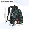 thumbnail image 2 of Goofa The Nightmare Before Christmas Pattern Casual Backpack – School Backpack Lightweight & Ergonomic Design, Water-Resistant, Spacious & Comfortable, Travel, 2 of 6