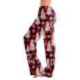 thumbnail image 3 of UDAUDU Christmas Pajamas Pants for Women Soft Cute Graphic Lounge Pants Elastic Waist Holiday Sleep Pants 2XL, 3 of 6
