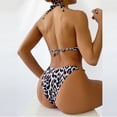 thumbnail image 4 of Moda mujer Sexy traje de baño Bikini cadena vendaje Halter cuello Split traje de baño Fridja  nalpqowj59252, 4 of 8
