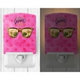 thumbnail image 2 of Beach Sunglasses Pink Polkadot Ceramic Night Light, 2 of 2