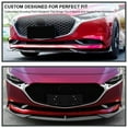 thumbnail image 3 of Spec-D Tuning Glossy Black Front Bumper Lip Spoiler Body Kit 3 Pieces Compatible with Mazda 3 2019-2020, 3 of 7