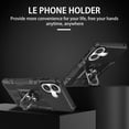 thumbnail image 3 of Phone Case for iPhone 16 Plus Case, iPhone 16 Plus Phone Case Built in 360 Rotating Ring Stand, Luxury Heavy Duty Armor Hard PC Soft TPU Slim Phone Case for iPhone 16 Plus - Black, 3 of 10